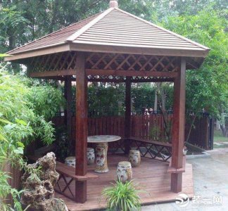 ​一招get新知识 防腐木凉亭施工步骤解析