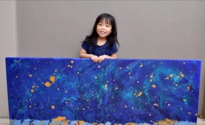 ​天才小画家！年仅5岁就已售出超过100幅画作