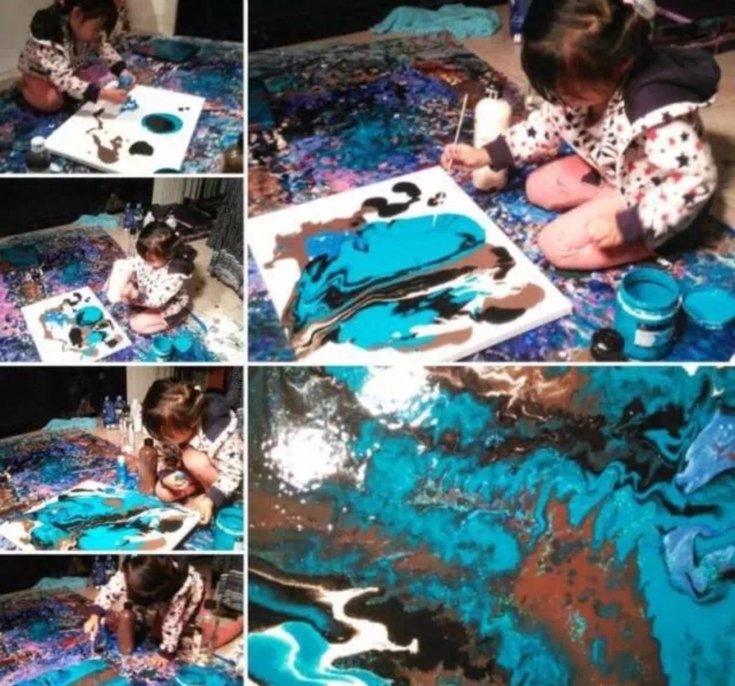 天才小画家!年仅5岁就已售出超过100幅画作