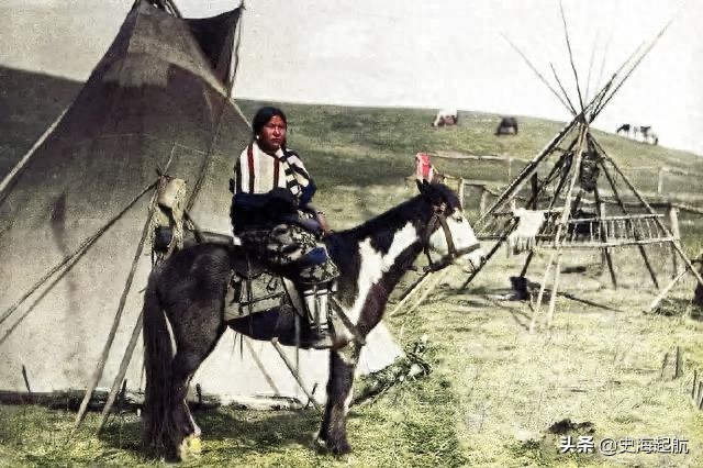 一百多年前的印第安人照片：曾经美洲的主人，图8是印第安女孩