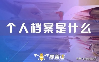 ​个人档案是什么，为什么很重要？
