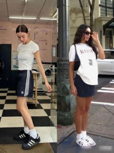 ​白T恤+短裤，休闲又时髦，5分钟就能简单出门！