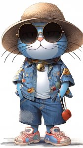 ​可爱的哆啦A梦，时尚潮流治愈系列叮当猫壁纸