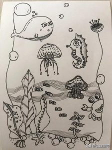 ​简单又好看的线条画#一支笔画出你的世界|原创绘画