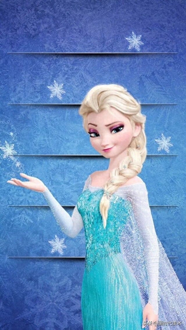 分享一组精美的冰雪奇缘艾莎手机壁纸