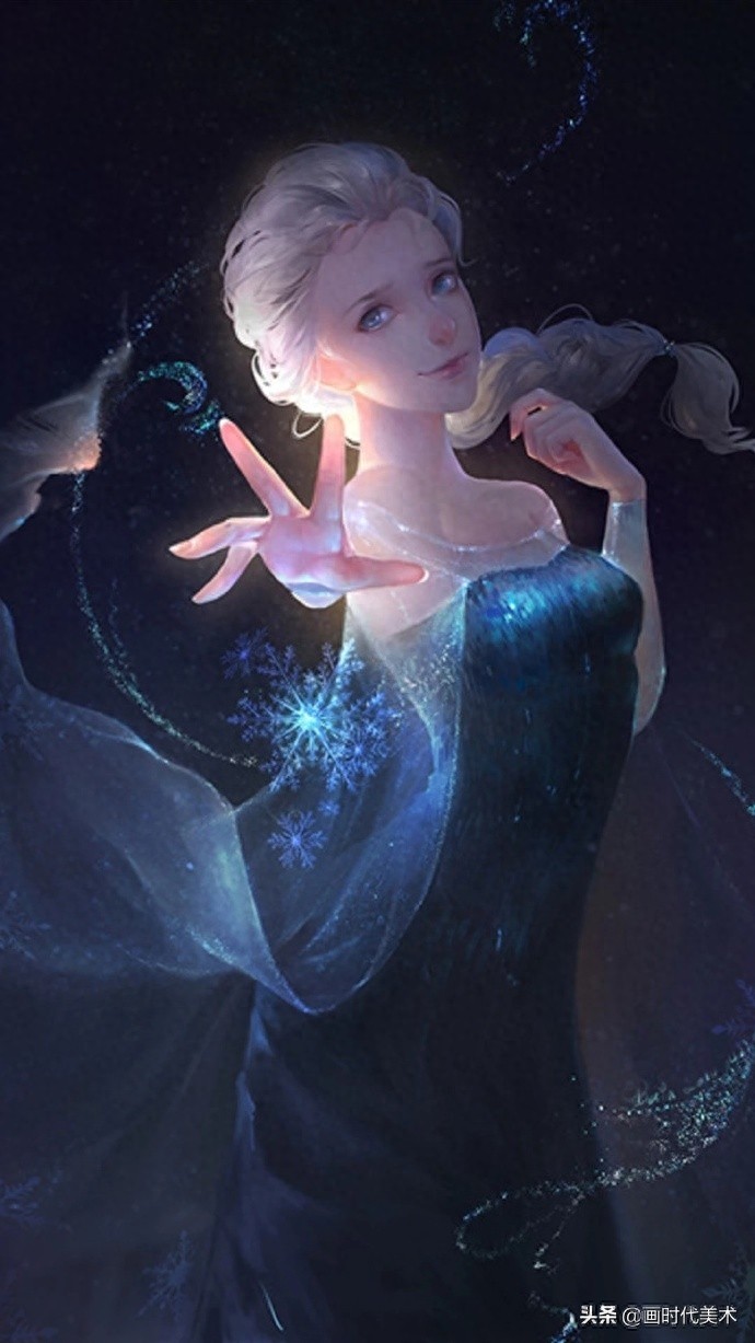 分享一组精美的冰雪奇缘艾莎手机壁纸