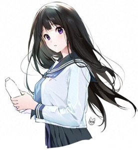 ​冰菓：身着四种不同造型的千反田爱瑠 奉太郎：全都是攻速暴击套