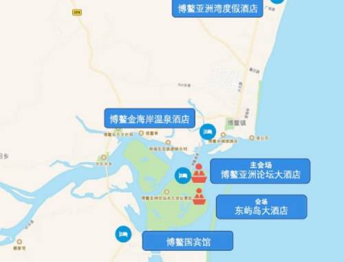 博鳌位置图 博鳌位置图